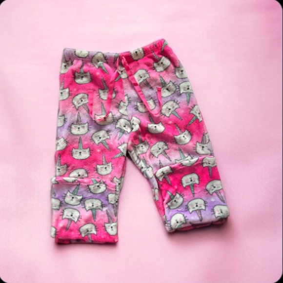 Pink and Purple Uni-Kitty Pajamas Pants | Size Large - Picture 4 of 7